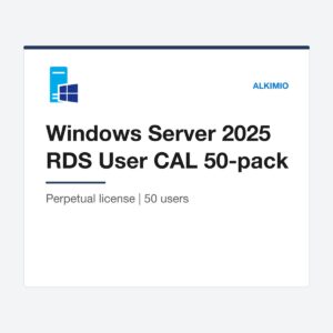 Windows Server 2025 RDS User CAL 50-Pack license