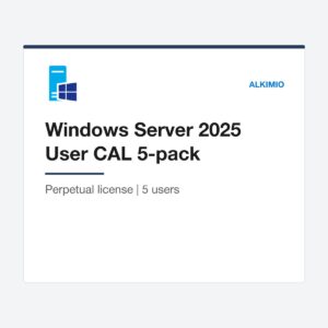 Windows Server 2025 User CAL 5-Pack license